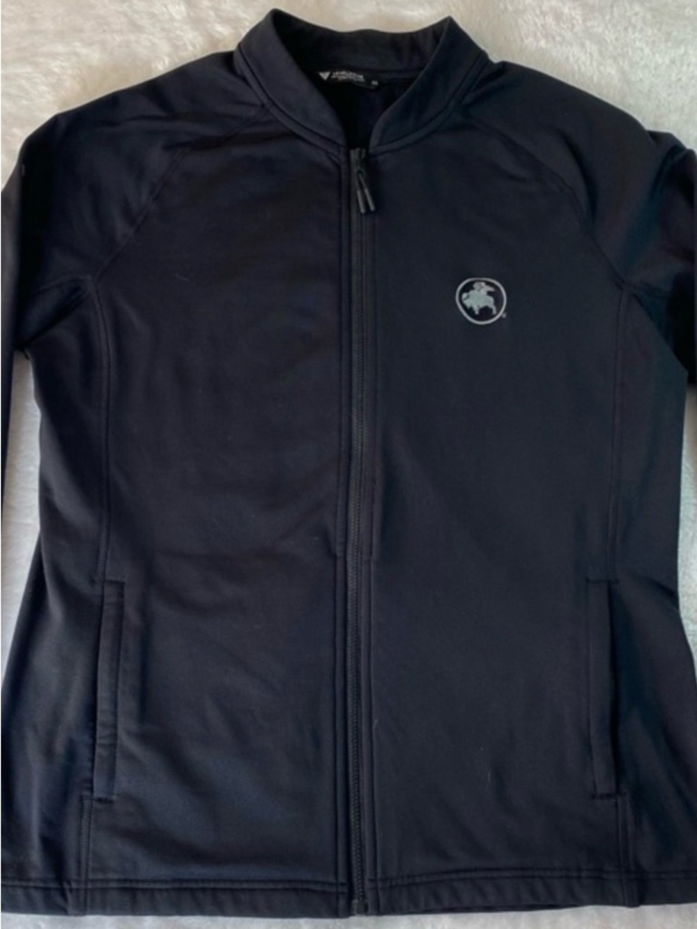 Levelwear Brand Black Full Zip Midlayer Jacket zippered pockets women’s size L